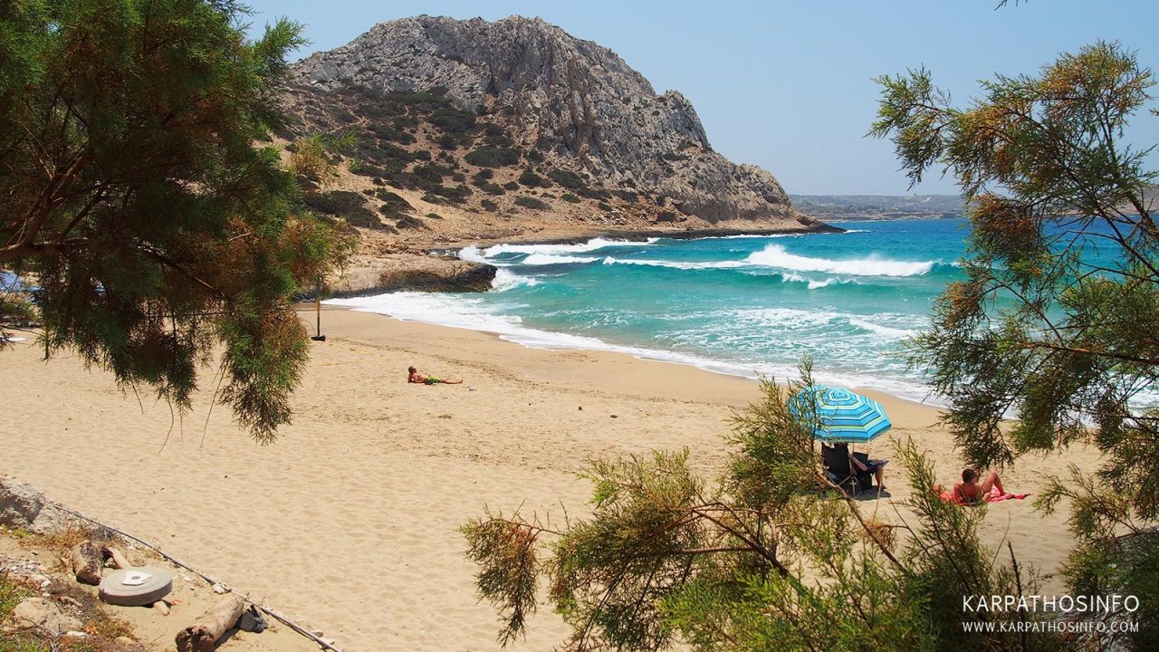 Agios Nikolaos beach Karpathos (Arkasa beach, Arcesine beach)