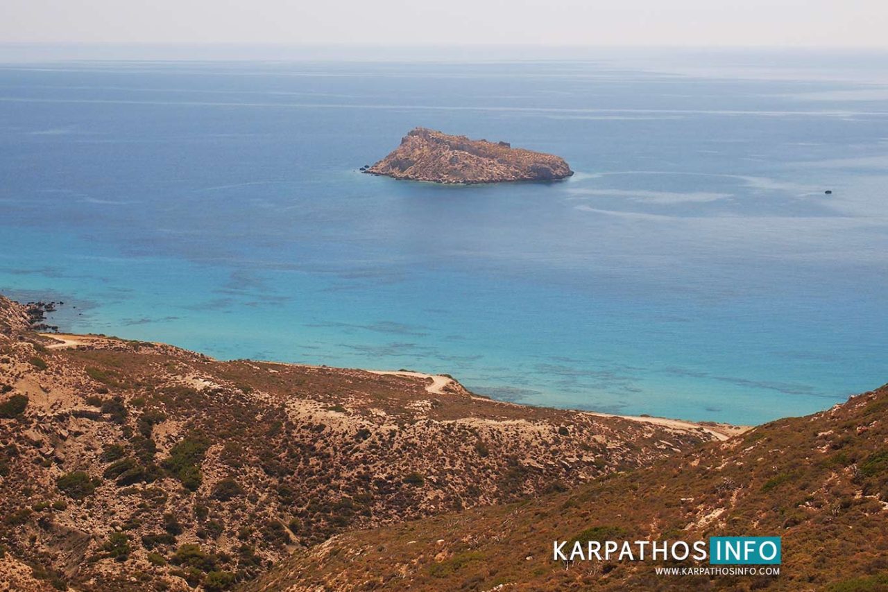 Damatria beach in Karpathos island