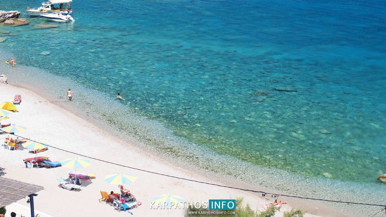 Agios Nikolaos beach (Spoa) in Karpathos