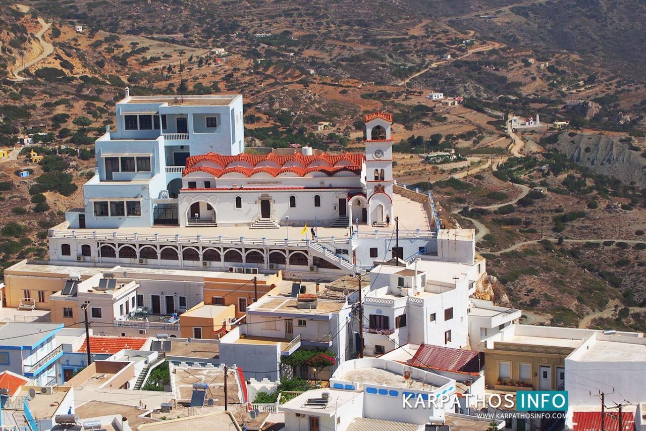 Kimissis Tis Theotokou church in Karpathos island, Menetes
