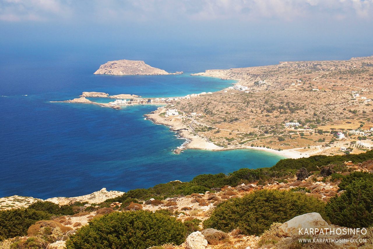 Where to find Lefkos location in Karpathos