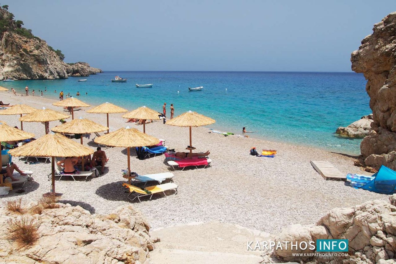 Kyra Panagia beach, gem of Karpathos island Greece