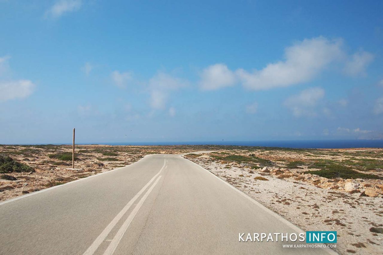 Agios Theodoros beach location and access from Arkasa in Karpathos