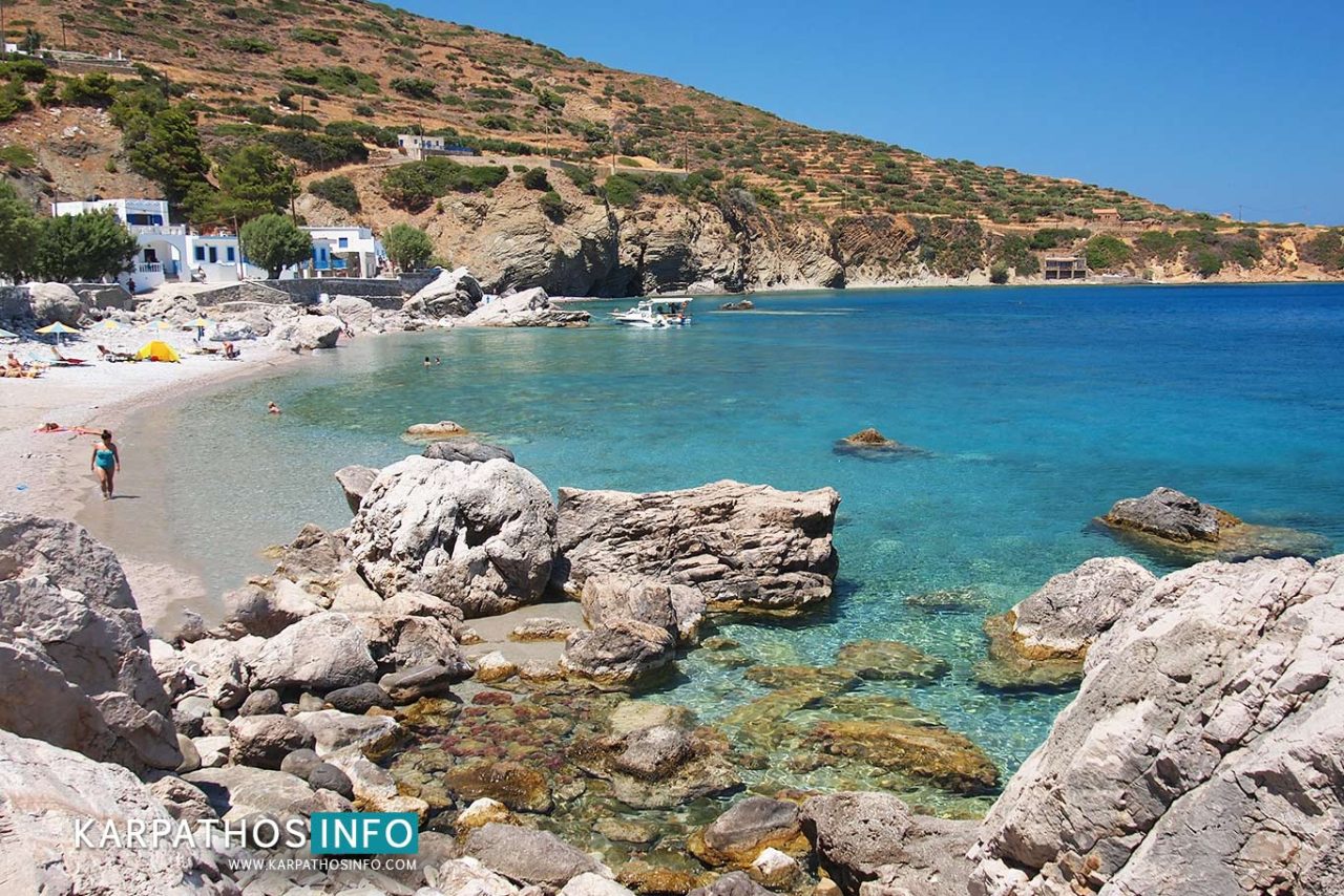 Spoa beach in Agios Nikolaos Karpathos island