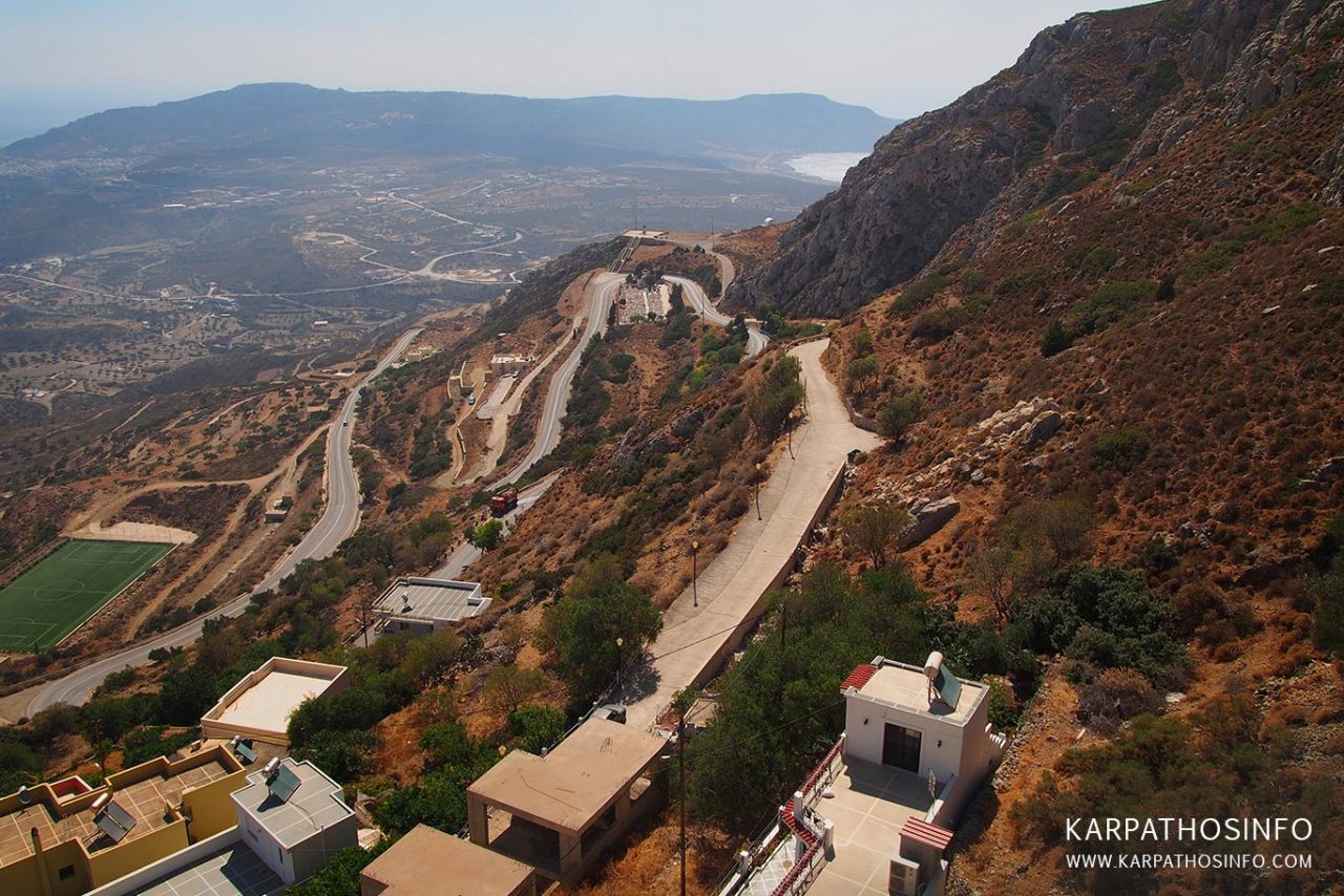 View from Menetes, Karpathos panorama